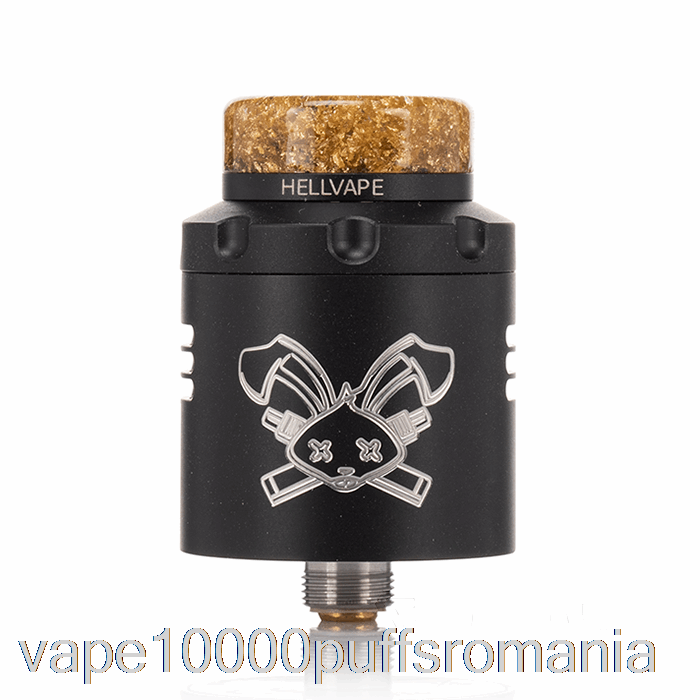 Vape Romania Hellvape Dead Rabbit V3 24mm Rda Negru Mat (logo Alb)